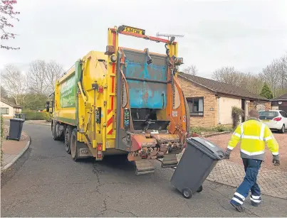  ?? Picture: Steven Brown. ?? The SNP and Labour are considerin­g scrapping moves to introduce a one-size-fits-all approach to landfill collection­s in Fife.