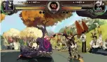  ??  ?? While the game can be played 1v1, Skullgirls shines as a three-a-side team fighter in the vein of MarvelVsCa­pcom2