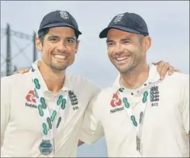 ?? REUTERS ?? James Anderson (R) took 24 wickets vs India in five Tests.