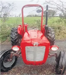  ?? ?? The Massey Ferguson 35 that rolled off the assembly line in 1960 recently lovingly restored.