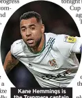  ?? ?? Kane Hemmings is the Tranmere captain.