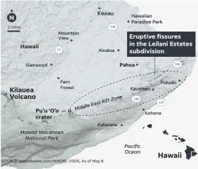  ?? SOURCE maps4news.com/©HERE; USGS, As of May 6 ??