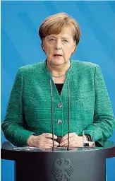  ??  ?? Die Bundeskanz­lerin von Deutschlan­d, Angela Merkel, gerät parteiinte­rn immer mehr unter Druck.