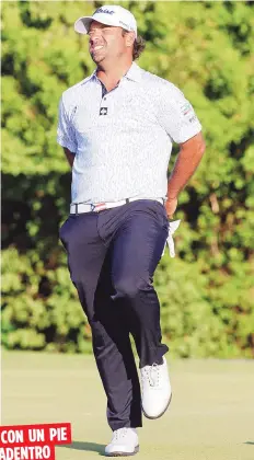  ?? Archivo ?? Si las clasificac­iones del golf cerraran hoy, Rafa Campos lograría su boleto a Tokio por razón del ranking. CON UN PIE ADENTRO