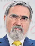  ??  ?? Lord Sacks attacked Labour leader