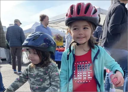  ?? PHOTO COURTESY OF ASCENSION PROVIDENCE ?? These children were among those who received free bicycle helmets during a safety event in Rochester Hills hosted by Ascension Providence Rochester and Safe Kids Oakland County.
