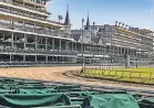  ?? MICHAEL CLEVENGER/ COURIER JOURNAL ?? Churchill Downs was empty May 2, the original Kentucky Derby date.