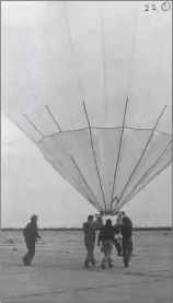  ?? COURTESY PHOTOS ?? Right: The first flight in Bruning, Nebraska Left: Second flight from the Stratobowl in South Dakota.