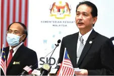  ?? Photo — Bernama ?? Dr Noor Hisham at the daily press conference on Covid-19 update.