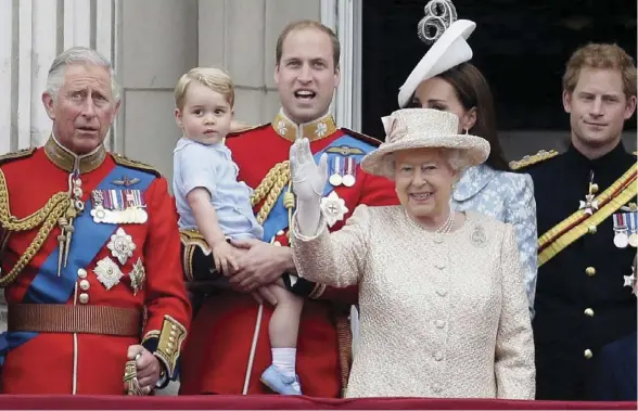  ??  ?? Trooping the Color, Familia Regală Britanică, 13 iunie 2015.