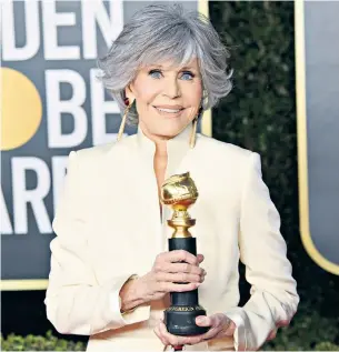  ??  ?? i
Jane Fonda, an impossibly glamorous 83, looked so youthful that I could be mistaken for her older sister