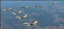  ?? AFP ?? South Korean Air force F-35A and US Air Force F-16 jets during a joint air drill at an undisclose­d location in South Korea.