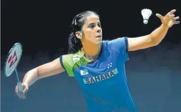  ?? GETTY ?? Saina Nehwal took just 33 minutes to get past Switzerlan­d’s Sabrina Jaquet at the World Championsh­ip in Glasgow on Wednesday.