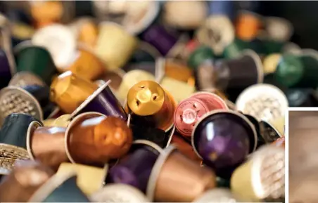  ??  ?? EVERY CAPSULE COUNTS In Singapore, Nespresso has establishe­d its own recycling network to collect used capsules. You can drop them off at any Nespresso boutique or through the Recycling@home network by passing them to the deliveryma­n at your next...