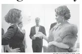  ?? SUZANNE TENNER/AP ?? Susan Sarandon as Bette Davis, left, and Jessica Lange as Joan Crawford in a scene from, “Feud: Bette and Joan,” premiering on FX Sunday at 10 p.m.