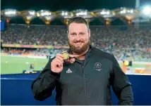  ?? PHOTO: ANDREW CORNAGA / WWW.PHOTOSPORT.NZ ?? New Zealand shot put champion and Commonweal­th Game gold medallist Tom Walsh.