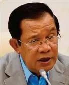  ??  ?? Prime Minister Hun Sen