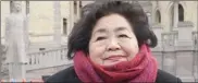  ?? The Associated Press ?? Hiroshima survivor, Setsuko Thurlow sits on a bench in front of the Norwegian parliament on Saturday.