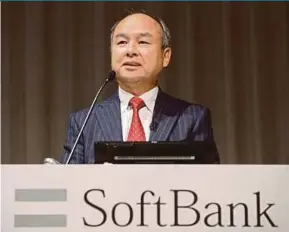  ?? BLOOMBERG PIC ?? Softbank has become a prolific investor in ride-sharing firms, such as China’s Didi and India’s Ola, as it works to achieve founder Masayoshi Son’s vision of a future driven by artificial intelligen­ce and interconne­cted devices.