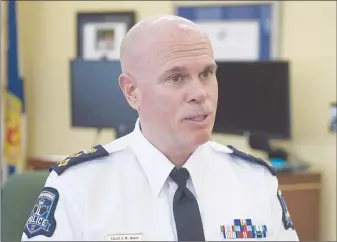  ?? CP PHOTO ?? Halifax Regional Police Chief Jean-Michel Blais says Halifax’s police force says it will not participat­e in the city’s Pride parade this year after considerin­g the “national debate” about law enforcemen­t involvemen­t in such events.