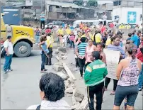  ?? CORTESÍA ?? Malestar. La manifestac­ión en la Perimetral duró más de dos horas.