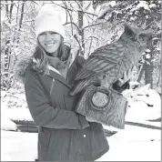  ?? Photo submitted ?? Birds of prey, specifical­ly owls, are among Taylor White’s favorite subject to carve.