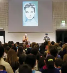  ?? Ansa/LaPresse ?? L’incontro Ieri Bebe Vio a Tempo di Libri