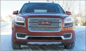  ?? Postmedia News photos ?? The GMC Acadia Denali is a luxury hauler that still has the brawn to carry a hefty load.