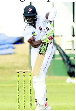  ??  ?? Trinidad and Tobago Red Force batsman Jason Mohammed.