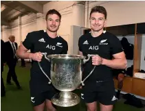  ??  ?? George Bridge and Beauden Barrett could form two-thirds of a lethal back three in Japan.