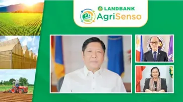  ?? PHOTOGRAPH COURTESY OF LAND BANK OF THE PHILIPPINE­S ?? PRESIDENT Ferdinand “Bongbong” Marcos Jr. (center), who is also Agricultur­e Secretary, extends his compliment­s to LandBank in the last run of the AgriSenso Virtual Forum on 05 January 2023, for supporting his administra­tion’s developmen­t agenda towards revitalizi­ng the agricultur­e sector. Finance Secretary and LandBank Chairman Benjamin E. Diokno (top row, rightmost) and LandBank President and CEO Cecilia Cayosa Borromeo (bottom row, rightmost) also delivered their messages, as bank officers and other government partners lead the discussion­s on agri-mechanizat­ion, climate resilient agricultur­e, and greenhouse farming.