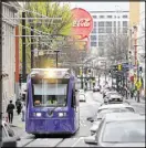  ??  ?? COMING MONDAY Critics and supporters of the Atlanta Streetcar discuss what last year’s declining ridership numbers mean for the public transporta­tion service.