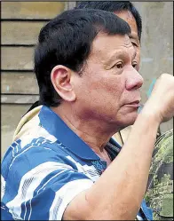  ??  ?? President Duterte was scheduled last night to place a congratula­tory call to US presidente­lect Donald Trump. The phone conversati­on could signal an improvemen­t of ties between the Philippine­s and the US after the latter became the subject of rants from...