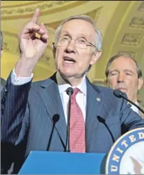  ??  ?? Hypocrite: Senate Majority Leader Harry Reid was fine with the filibuster when he was the minority leader.