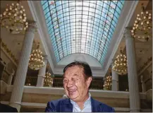  ?? NG HAN GUAN / ASSOCIATED PRESS ?? Founder Ren Zhengfei said Huawei expects U.S. curbs on most technology sales to go ahead despite Monday’s announceme­nt of a second 90-day delay.