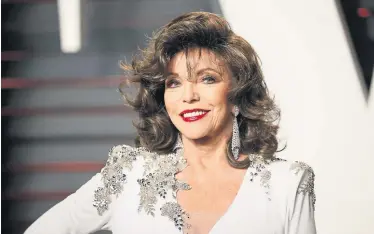  ?? Reuters ?? SchArfzüng­ig: JoAn Collins mischt sich in die heikle DeBAtte üBer MeToo ein.