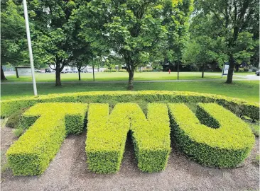  ??  ?? Trinity Western University in Langley has been trying to establish a law school, but two provincial law societies have refused to recognize its graduates.