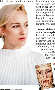  ?? 14. OKTOBER 2018 ?? Warum wird der Begriff Feminismus so sehr angefeinde­t?