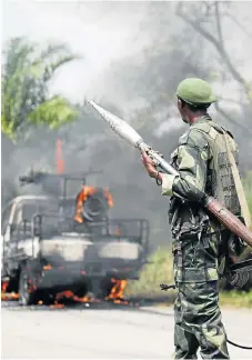  ?? /Reuters ?? Fierce clashes: Violence between the military and militias in southeaste­rn Democratic Republic of the Congo has escalated since the end of January.