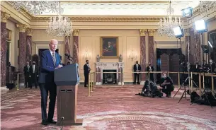  ?? EVAN VUCCI THE ASSOCIATED PRESS FILE PHOTO ?? Joe Biden had once lambasted the Trump administra­tion’s inaction on Jamal Khashoggi’s death as “dangerous.” As president, though, Biden seems to have lost his nerve, writes Rosie DiManno.