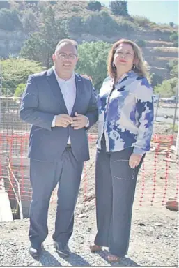  ?? A. F. ?? Crespo visita las obras de la estación depuradora de La Herradura