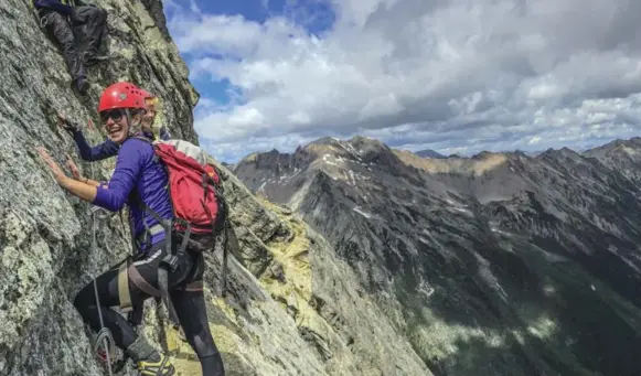  ?? KIRSTEN KENT PHOTOS FOR THE TORONTO STAR ?? From a distance, Mt. Nimbus, in southeaste­rn British Columbia, looks daunting but doable. Up close, it looks terrifying and impossible, Kristin Kent writes.