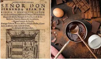  ?? ?? Rare 400-year-old chocolate manuscript to hit auction block in Portugal