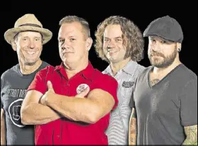  ?? CONTRIBUTE­D BY COWBOY MOUTH ?? Left to right, John Thomas Griffith, Fred LeBlanc, Brian Broussard and Matt Jones make up the Louisiana rock band Cowboy Mouth. The band is headlining Park Tavern’s 14th annual Oyster Crawfish Festival.