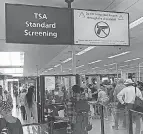  ?? TED SHAFFREY/ AP ?? The Transporta­tion Security Administra­tion found a record 6,542 guns at airport security checkpoint­s last year.