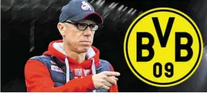  ?? BILD: SN/GEPA ?? Trainer Peter Stöger ist beim BVB vorerst als Psychologe gefragt.