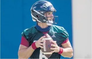  ?? /FAU ATHLETICS / COURTESY ?? Redshirt junior Nick Tronti is one of four quarterbac­ks competing for the starting role.