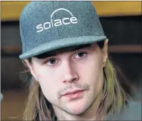  ?? CP PHOTO ?? Ottawa Senators captain Erik Karlsson speaks to reporters in the team’s locker room Monday in Ottawa.