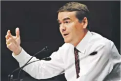  ??  ?? In October 2011, Sen. Michael Bennet, a member of the Health, Education, Labor and Pensions Committee, speaks during a hearing on the Elementary and Secondary Education Reauthoriz­ation Act on Capitol Hill in Washington. Jacquelyn Martin, Associated...