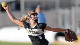  ?? Wilf Thorne ?? Foster’s Kacie Pryor kept Angleton from advancing a runner past second base through five innings of Wednesday’s game between District 27-5A powerhouse­s.